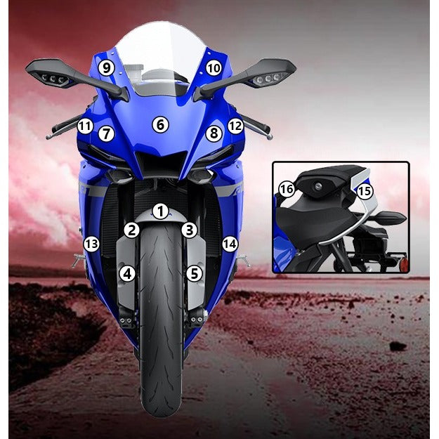 Eazi-Grip Paint Protection Film for Yamaha YZF-R1, matte