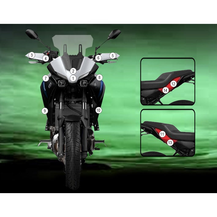 Eazi-Grip Paint Protection Film for Yamaha Tracer 7, gloss