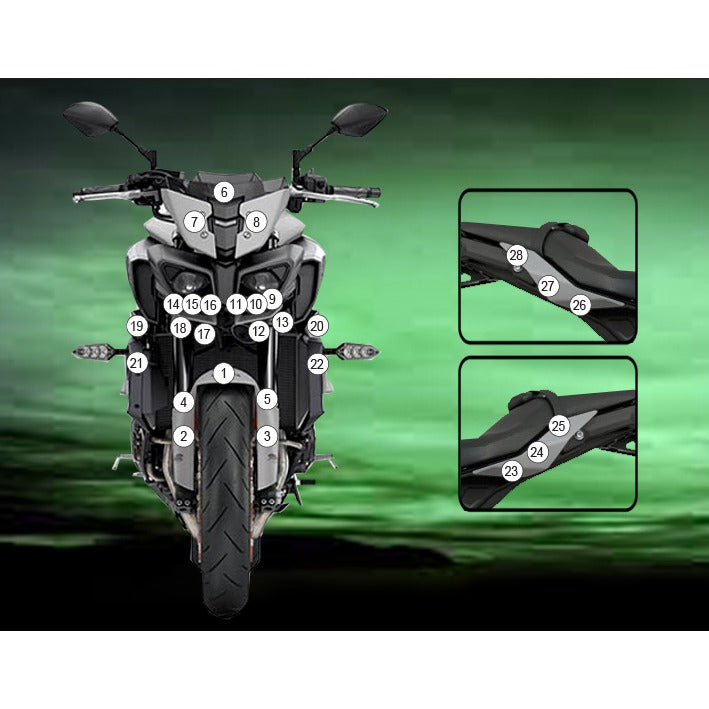 Eazi-Grip Paint Protection Film for Yamaha MT-10, gloss