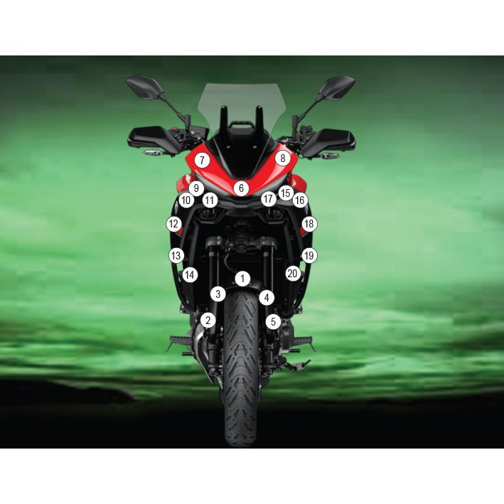 Eazi-Grip Paint Protection Film for Yamaha Tracer 7, matte