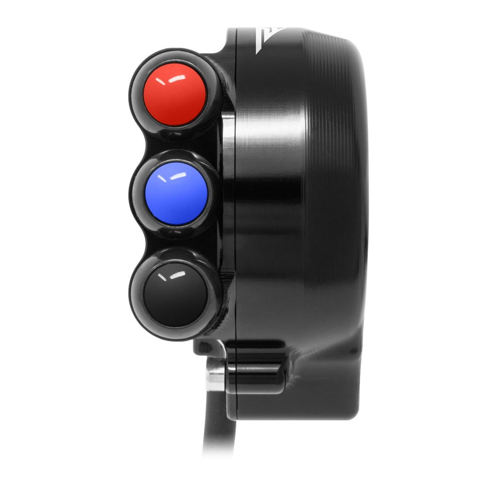 Jetprime Throttle Cover with Handlebar Switch for Aprilia RSV4, black