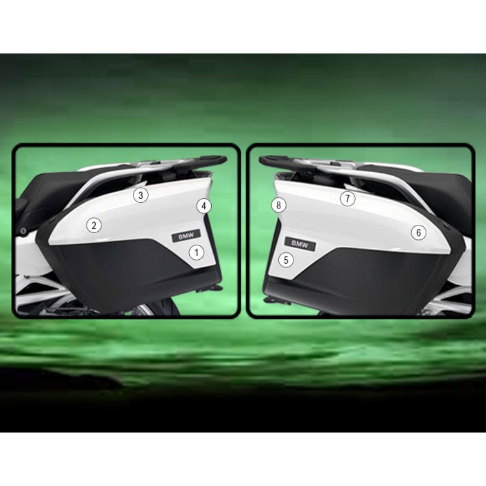 Eazi-Grip Pannier Protection Film for BMW R1200RT R1250RT K1600GT, matte