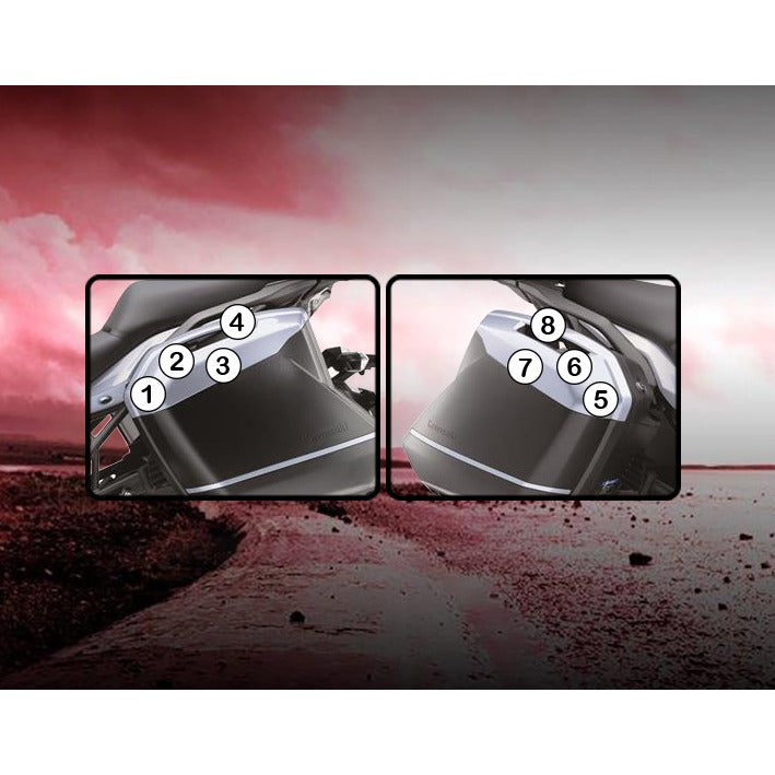 Eazi-Grip Pannier Protection Film for Kawasaki Ninja Versys, matte