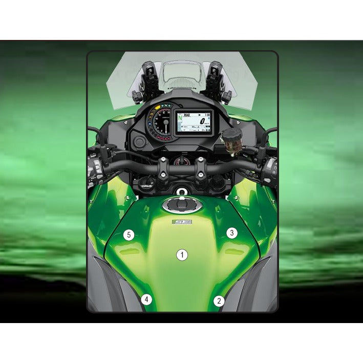 Eazi-Grip Tank Protection Film for Kawasaki Versys 1000, gloss