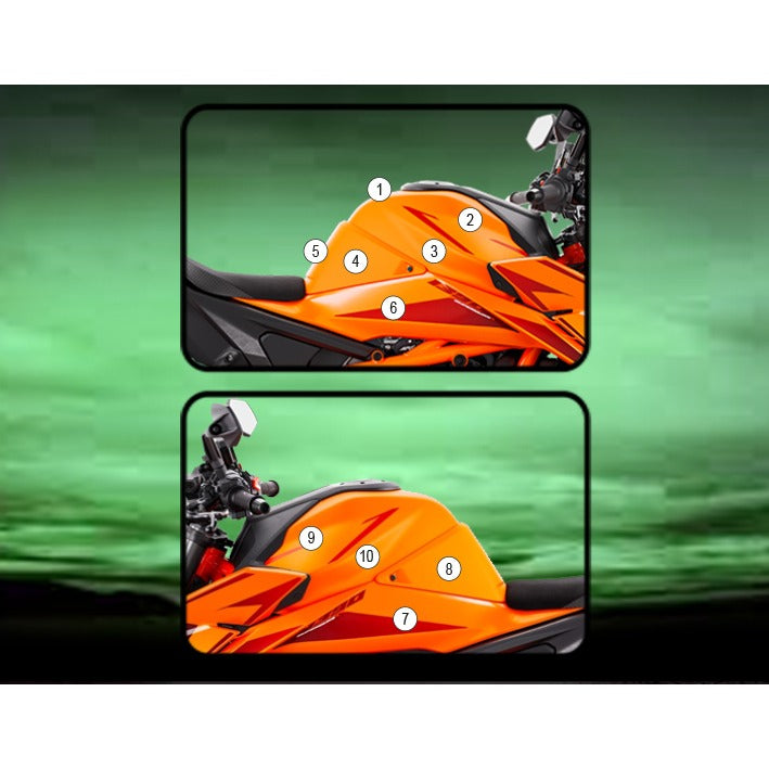 Eazi-Grip Tank Protection Film for KTM 1390 Super Duke R, gloss