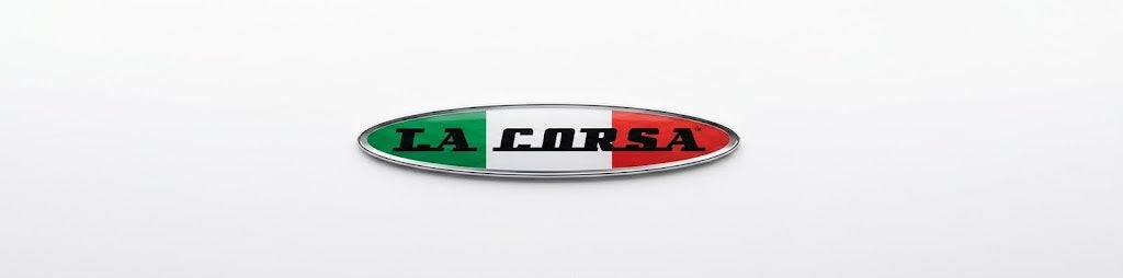 LA CORSA logo background