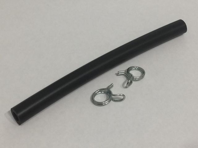Reservoir Brake Fluid 5.5mm Hose 120mm Length Including Two (2) Clamps