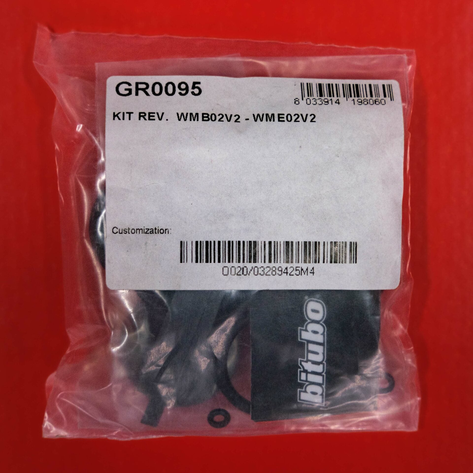Service Kit for WME 02V2 (W twin black cap ring - no piggyback)