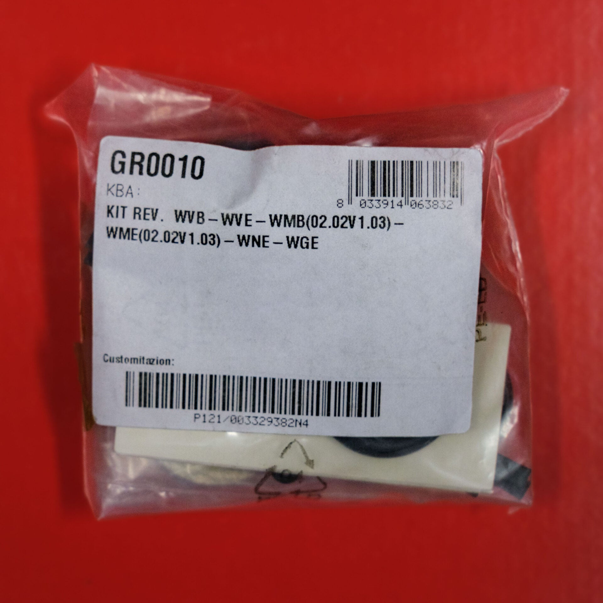 Service Kit for WGE - WMB - WME - WNE - WVB - WVE