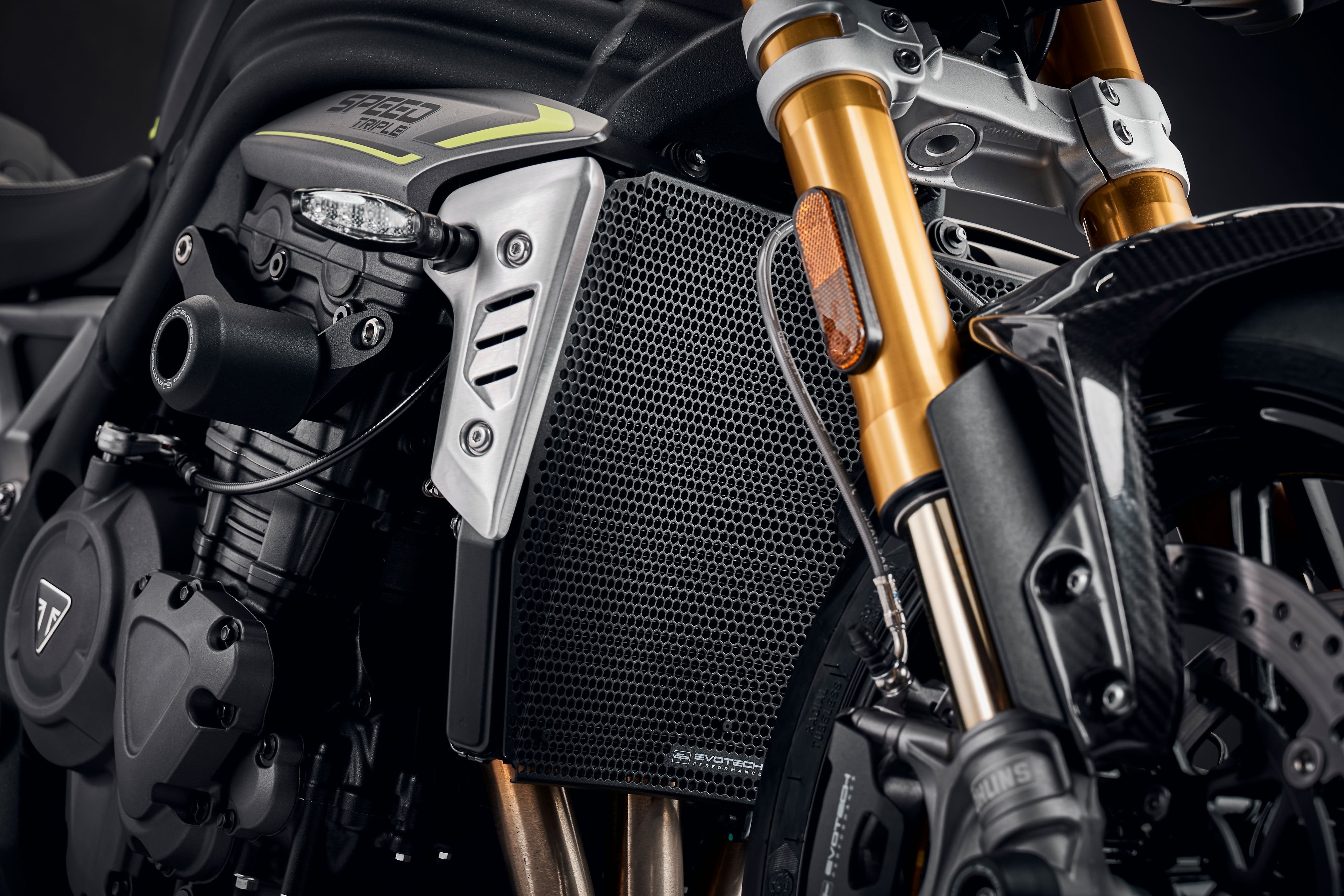 Evotech Radiator Guard (Black) - Triumph Speed Triple 1200 RS (2025+)