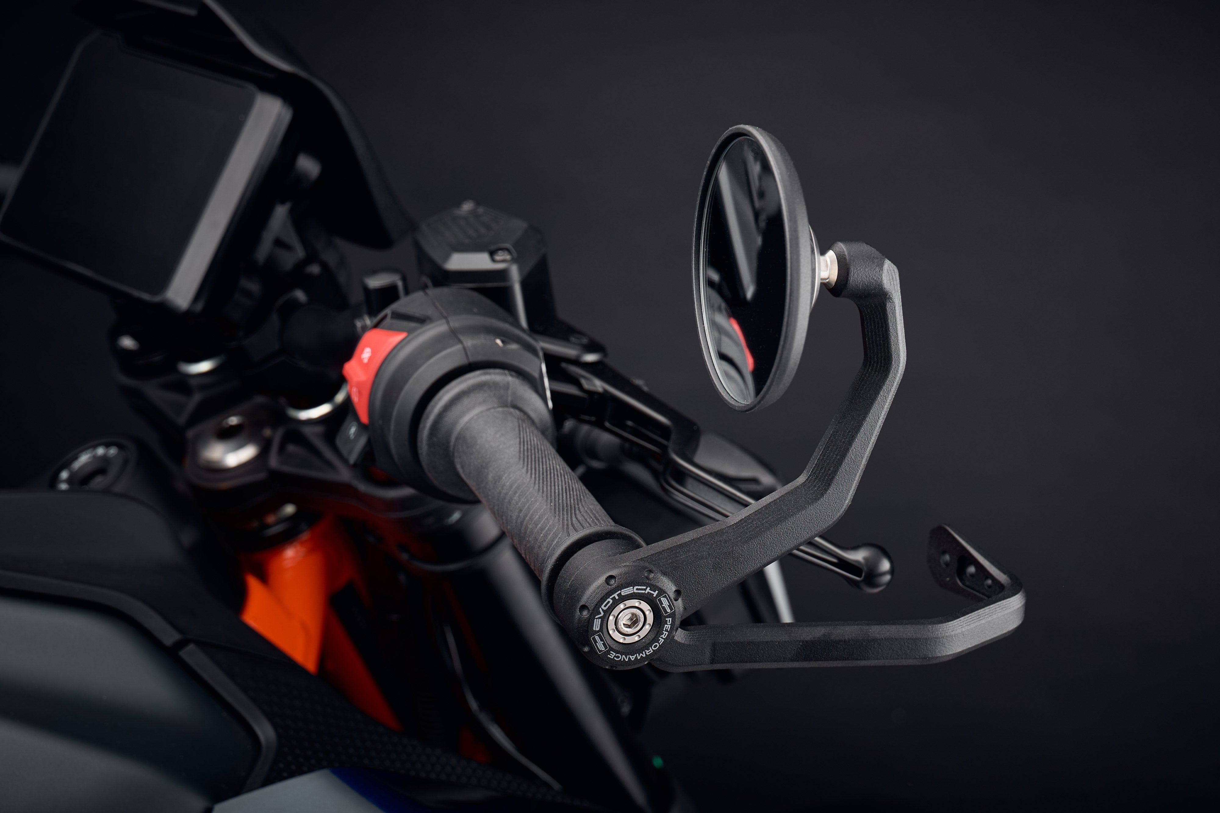 Evotech Bar End Mirrors / Brake Protector (Retro) - KTM 390 Duke (2024+)