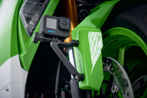 Evotech Action / Safety Camera Front Mudguard Mount - Kawasaki Ninja H2 SX SE+ (2019-2020)