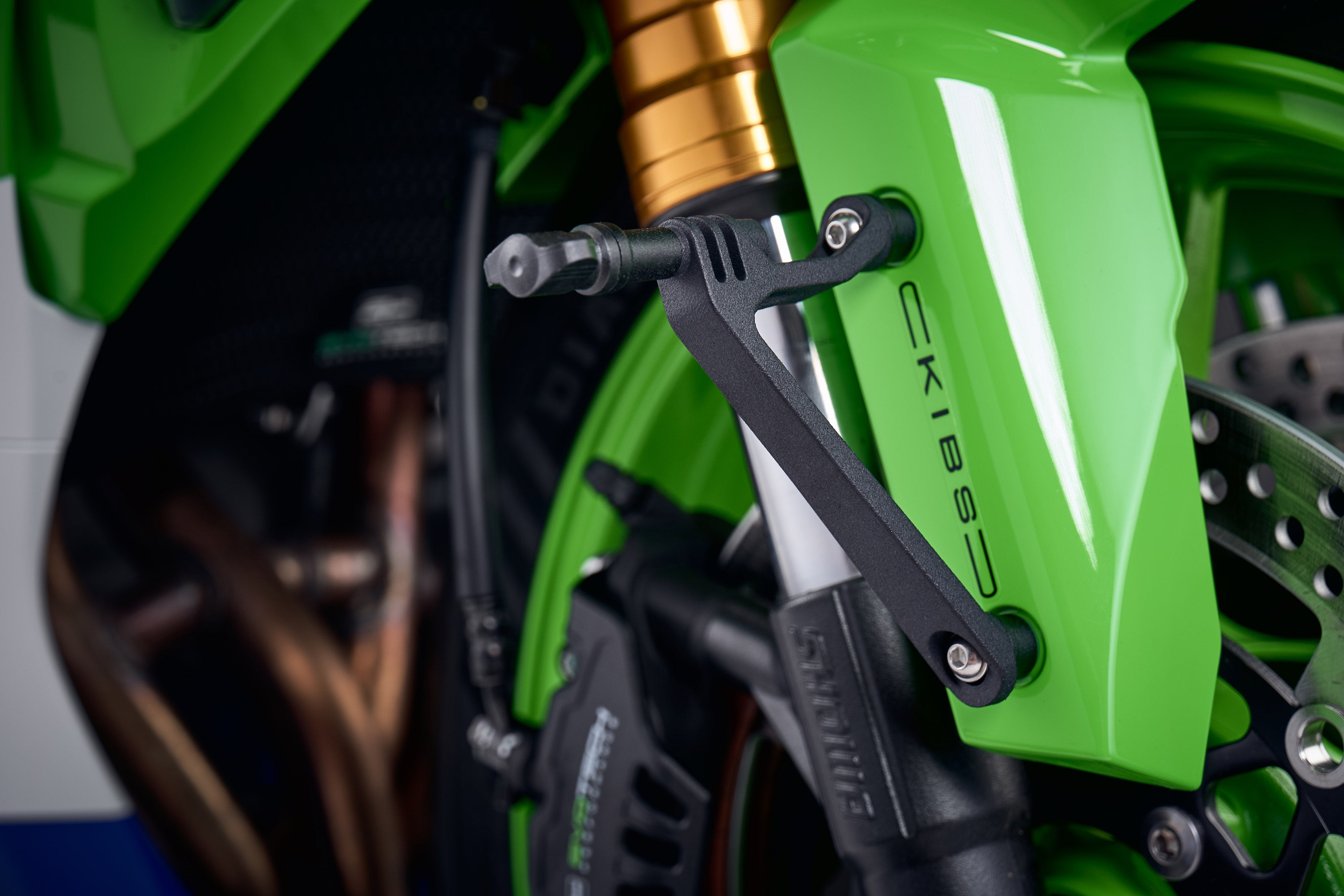Evotech Action / Safety Camera Front Mudguard Mount - Kawasaki Ninja ZX-10R 40th Anniversary Edition (2024 - 2025)