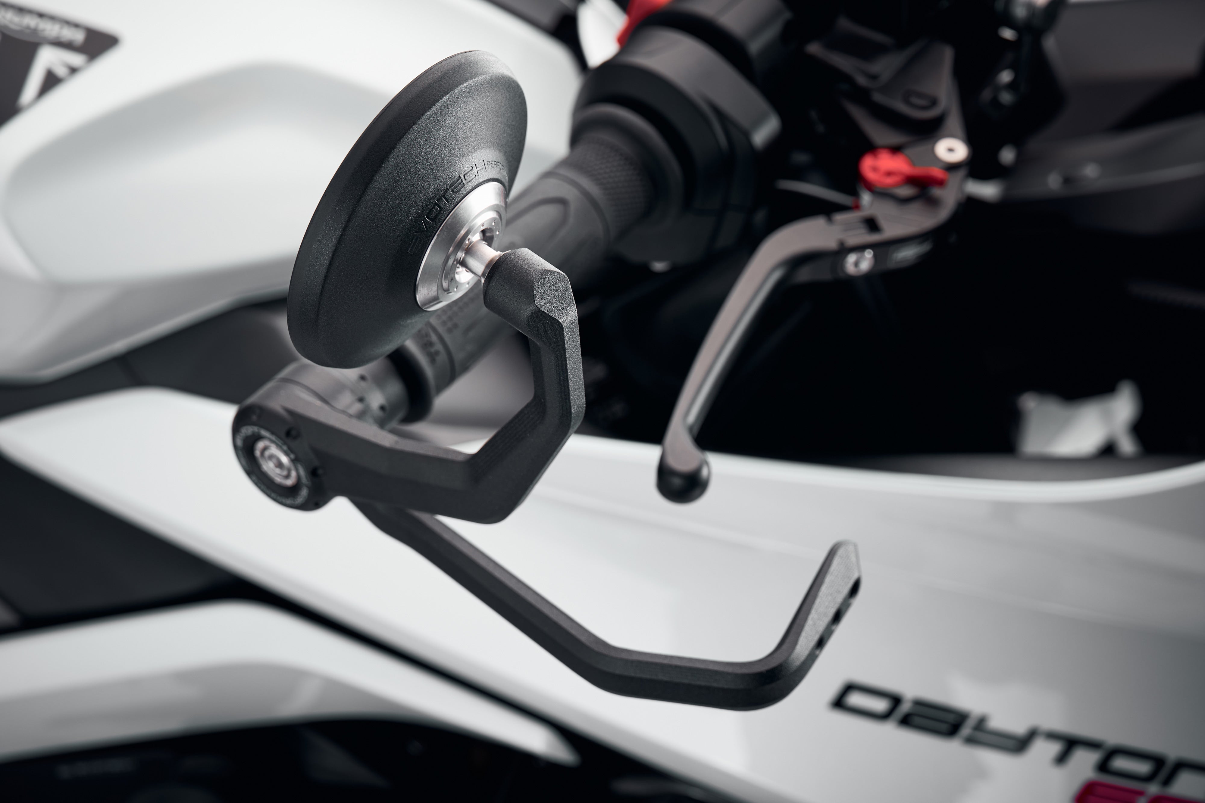 Evotech Bar End Mirrors / Brake and Clutch Protector Kit (Retro) - Triumph Daytona 660 (2024+)