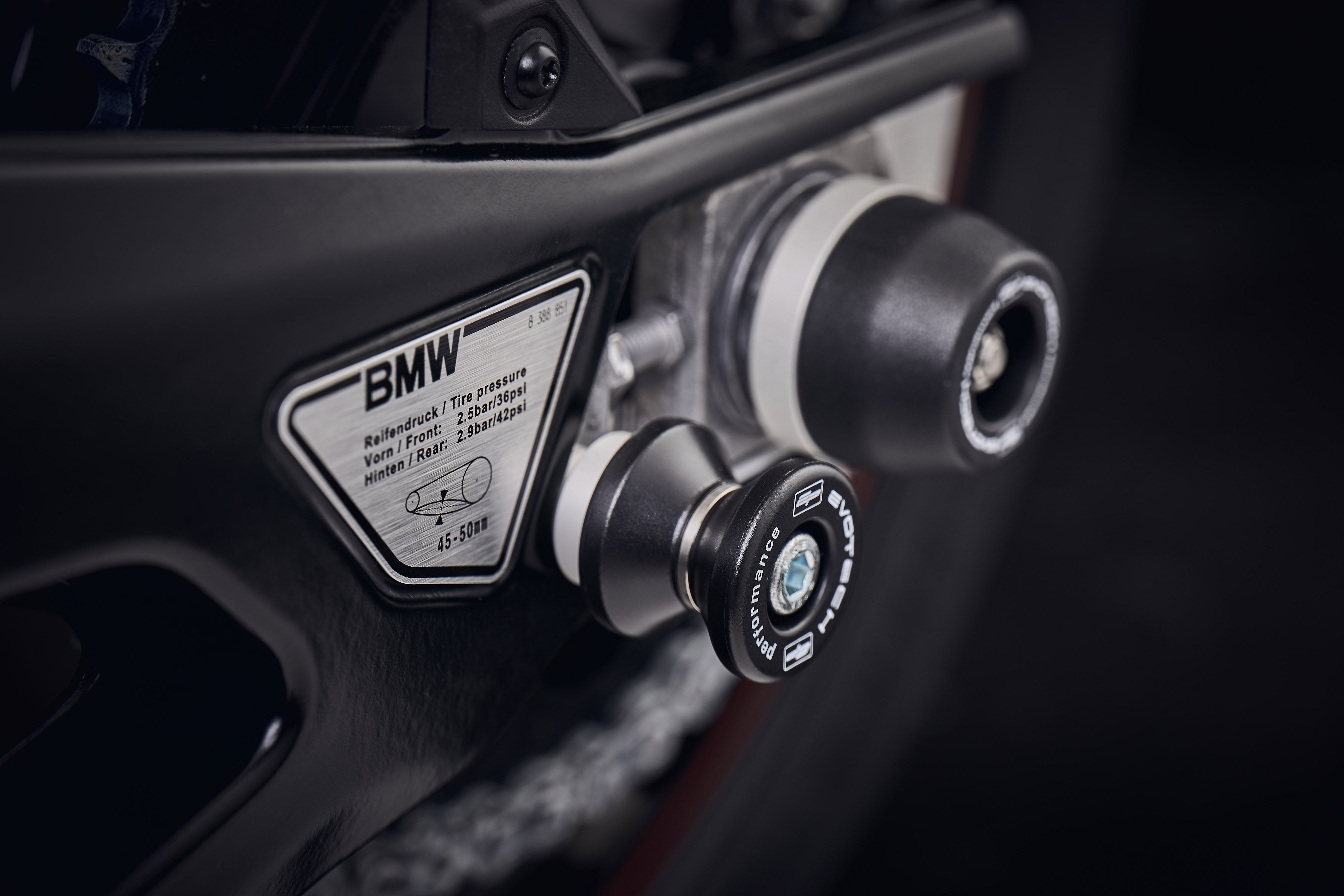 Evotech Paddock Stand Bobbins - BMW S 1000 RR (2012-2014)