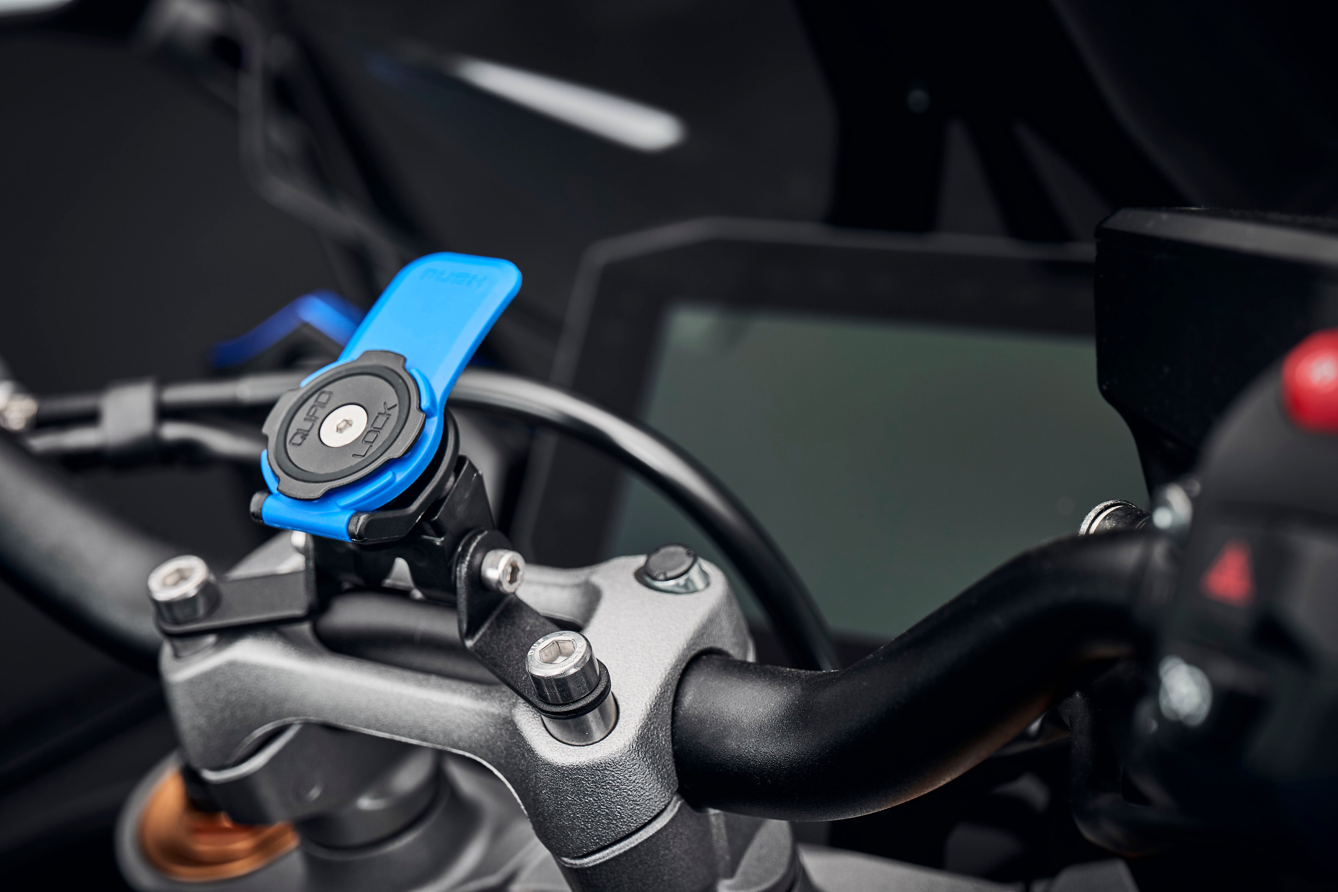 Evotech Quad Lock Handlebar Clamp Sat Nav Mount - Suzuki GSX-S1000GX + (Plus) (2024+)