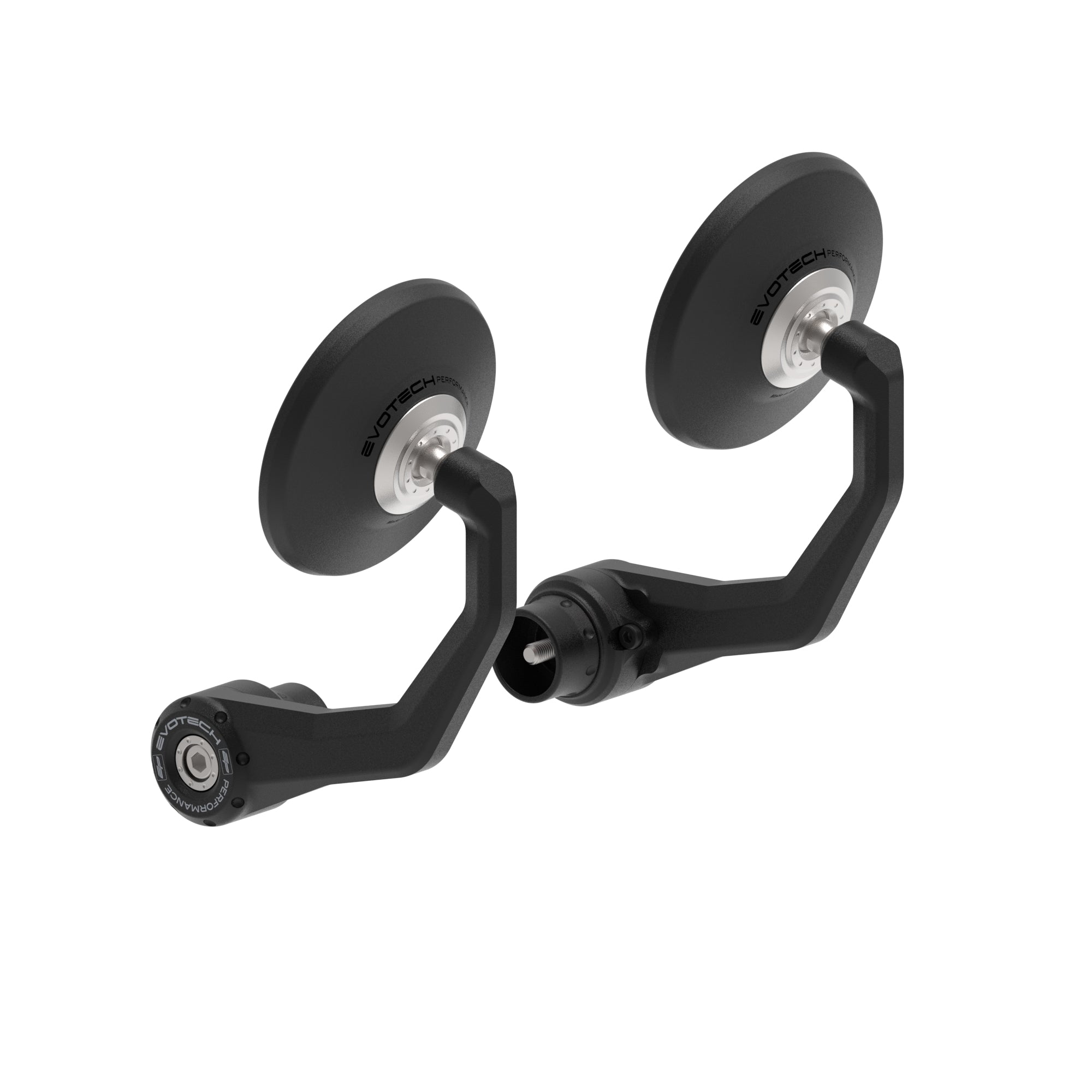 Evotech Bar End Mirrors (Retro) - Triumph Bonneville T100 Black (2017 - 2025)