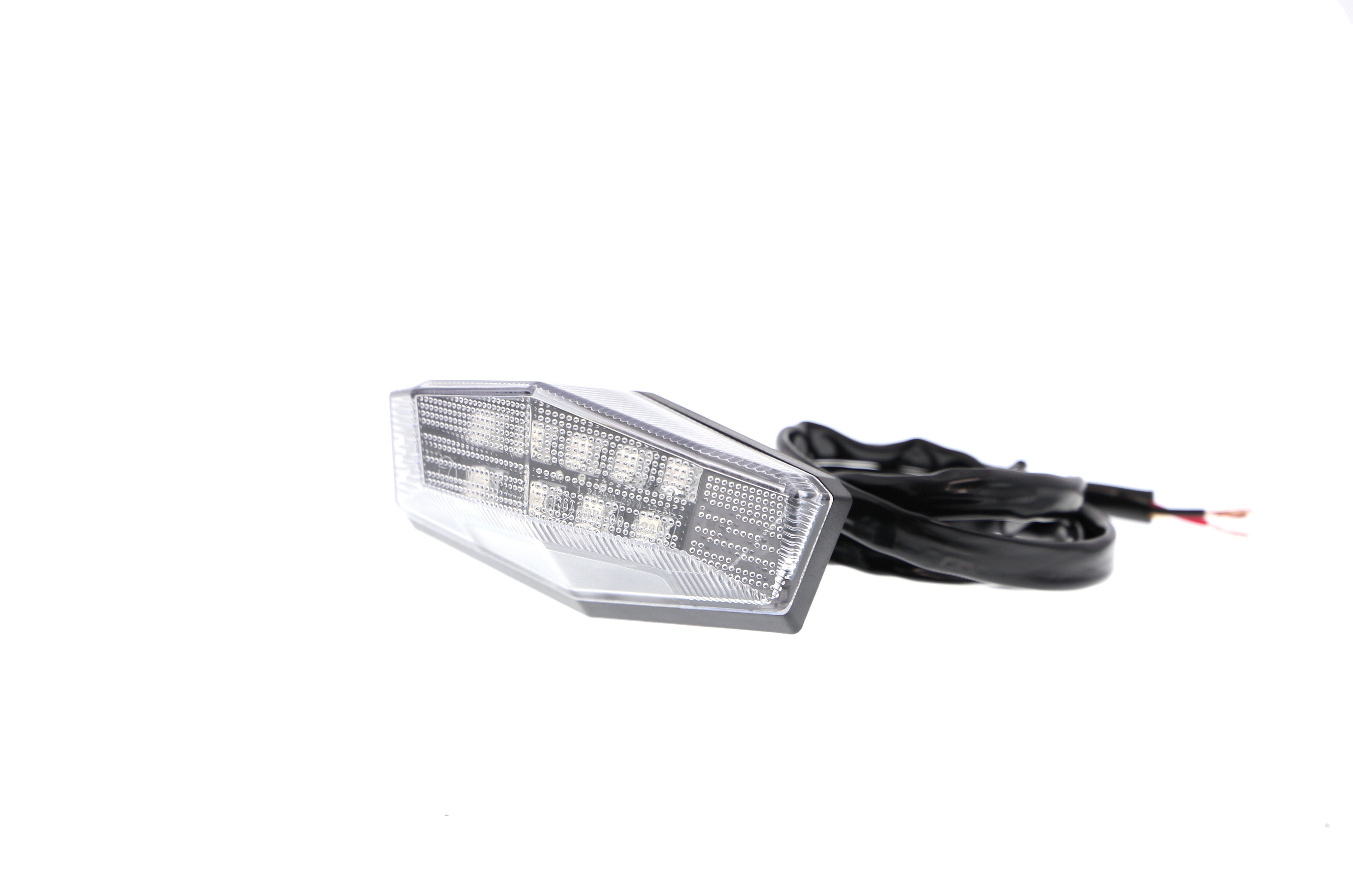 Evotech Combination Rear Light / Number Plate Light (Clear)