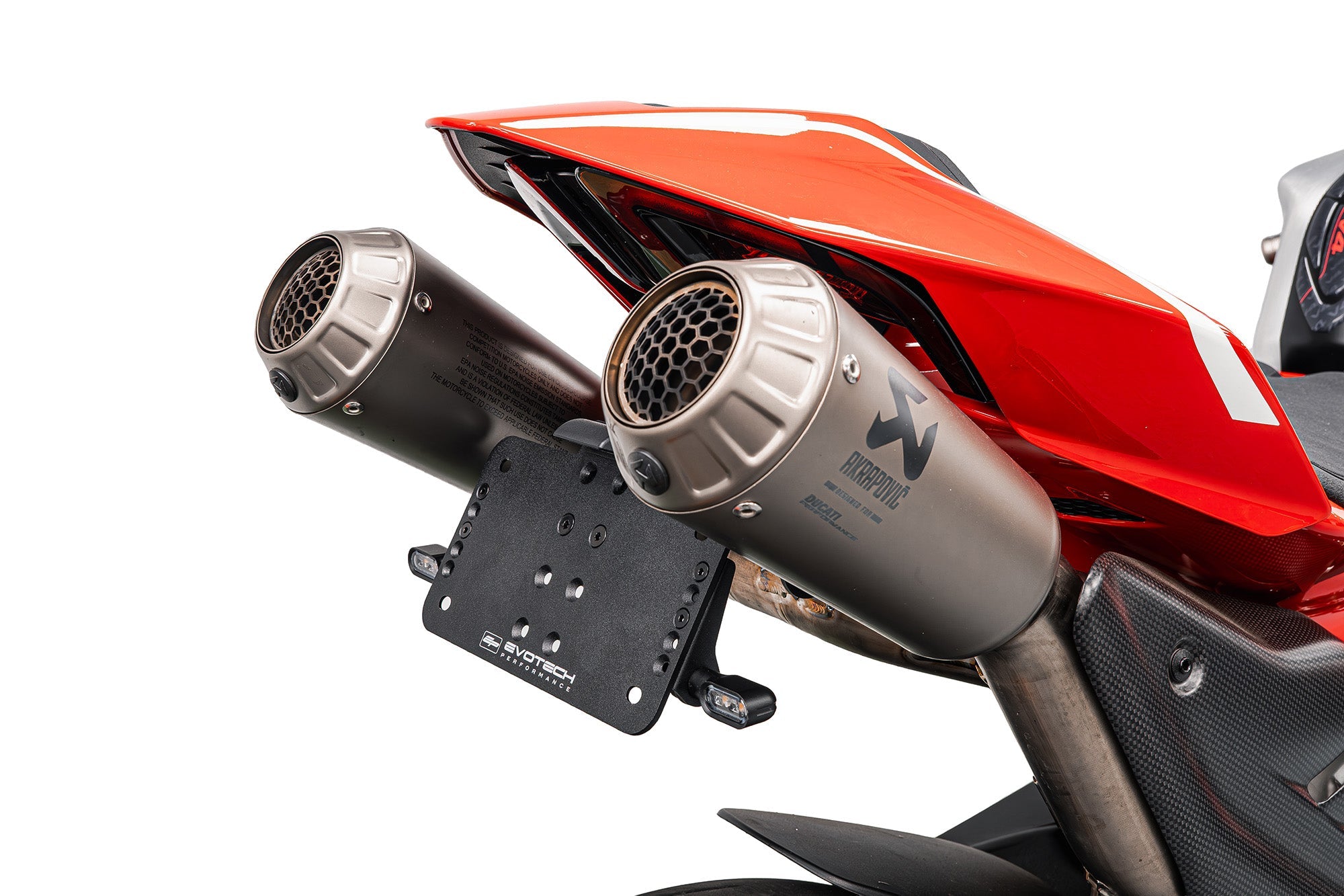 Ducati Streetfighter V4 Dynamic Tail Tidy (2025+) with V1 Indicators For Akrapovic Titanium Full Race Exhaust System