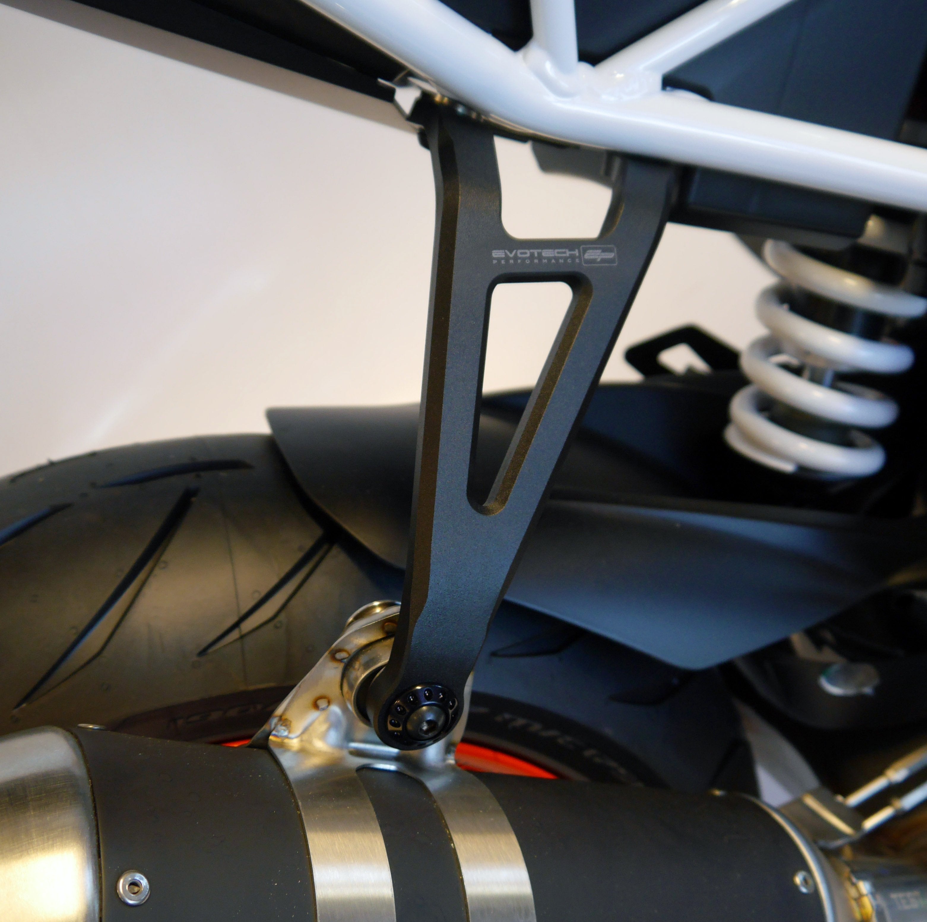 Evotech KTM 1290 Super Duke R Akrapovic Exhaust Hanger & Rectifier Guard Kit 2017 - 2019