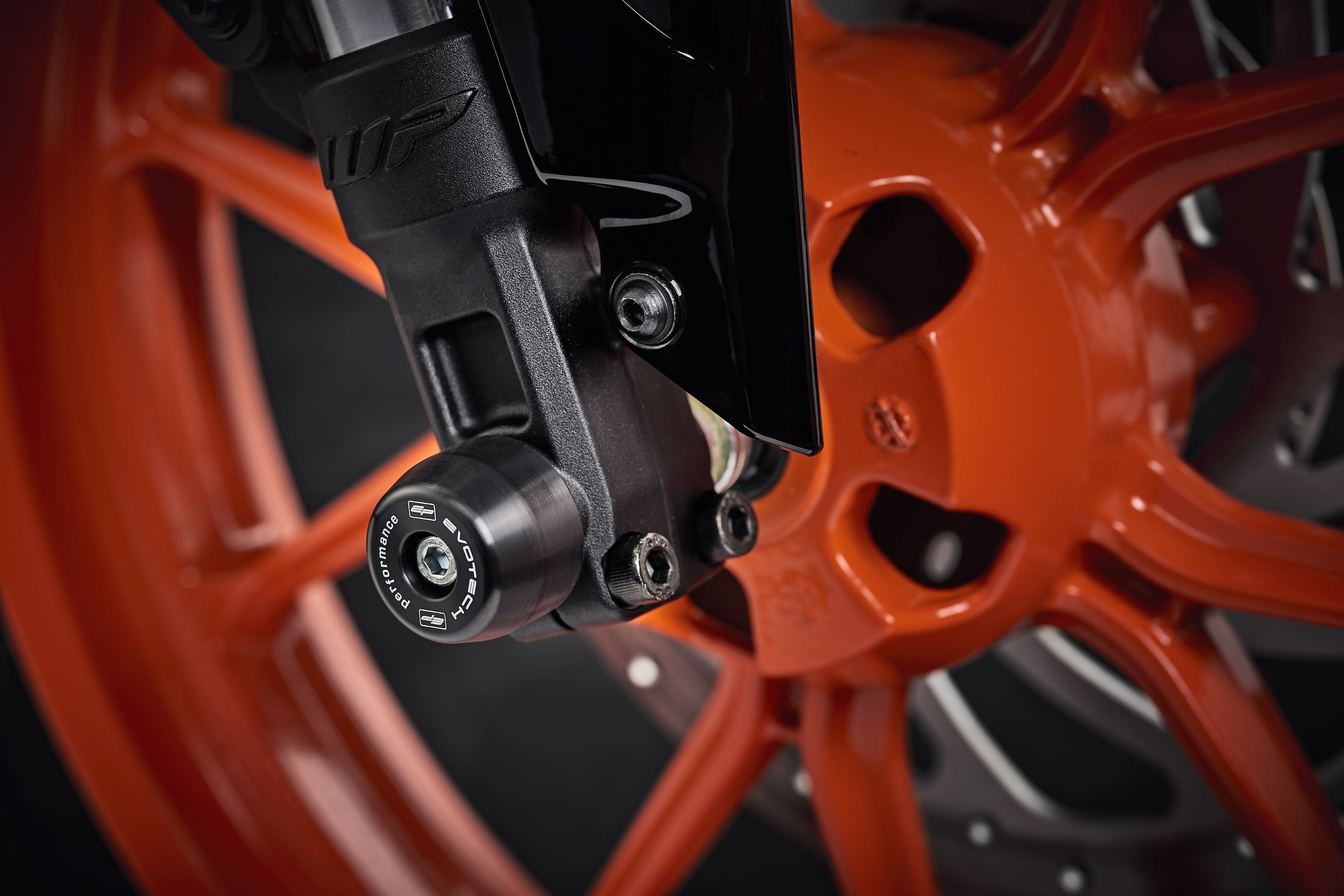 Evotech Front Spindle Bobbins - KTM 200 Duke (2012-2016)