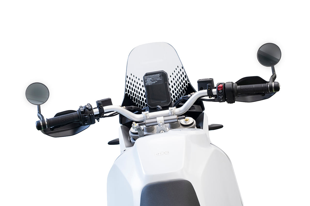 Evotech Handguard Bar End Mirrors (Retro) - Ducati DesertX (2022 - 2025)