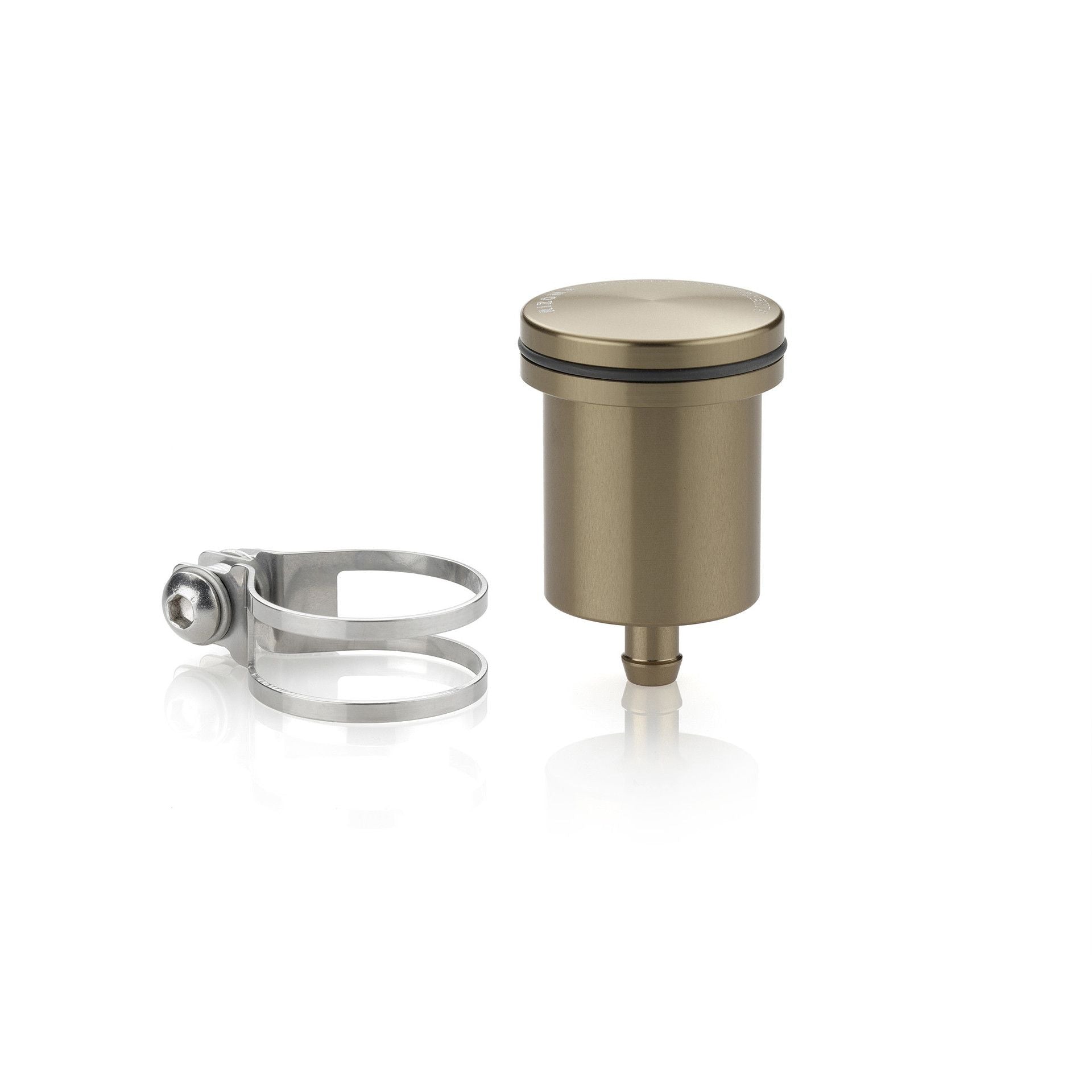 Rizoma Piston Rear Brake Fluid Reservoir 20 ML For BMW/Ducati/Honda/Kawasaki/KTM/Suzuki/Triumph/Yamaha - Sandstone