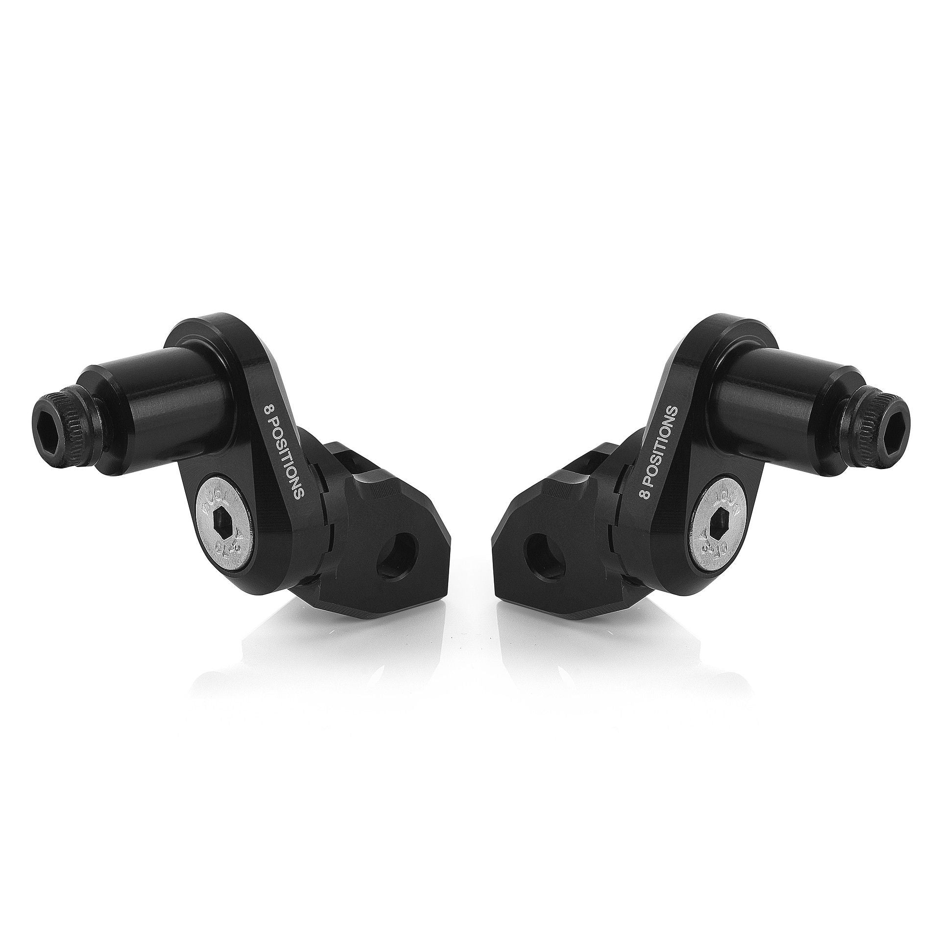 Rizoma Eccentric Rider Peg Brackets PE772B - Black