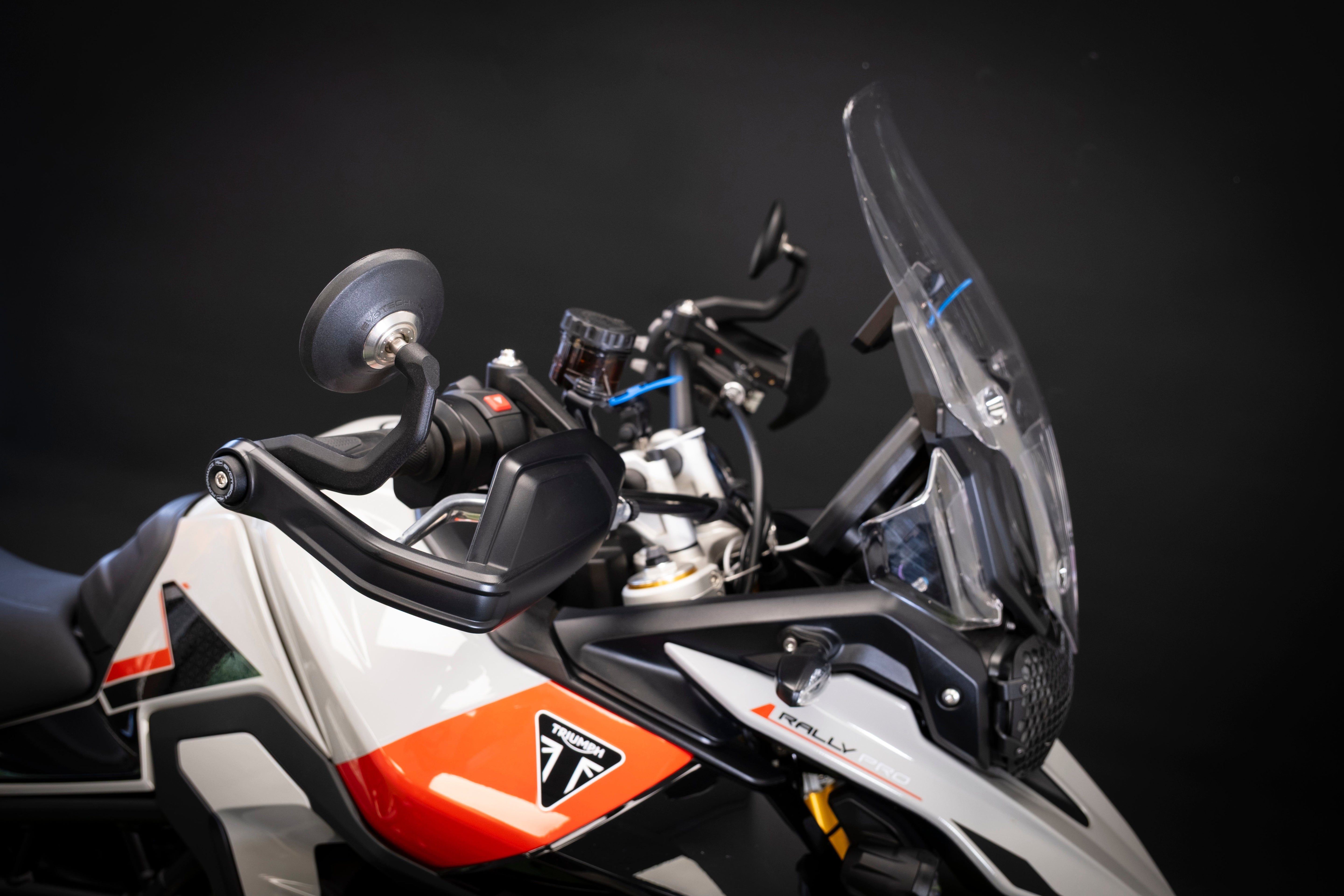 Evotech Handguard Bar End Mirrors (Retro) - Triumph Tiger 900 GT (2020 - 2023)