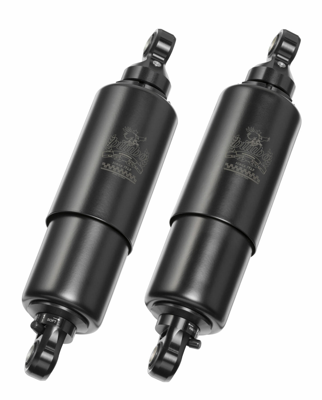 WNE02V2 - Rear Twin Shocks - Black Spring - 290mm length