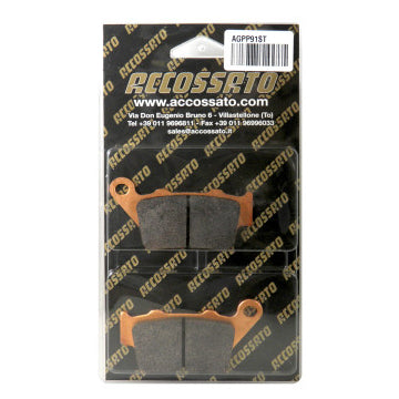 Accossato AGPP91OR Street Brake Pads for Aprilia BMW CFMOTO Ducati Husqvarna KTM Royal Enfield Triumph Yamaha