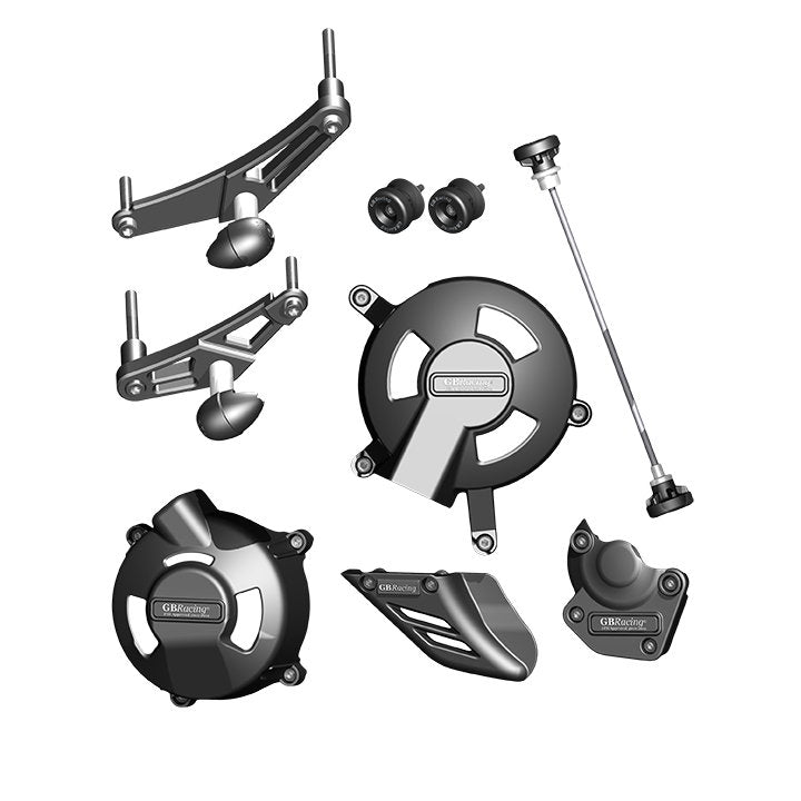 GBRacing Crash Protection Bundle (Street/8mm) Triumph Daytona 675 Street Triple R