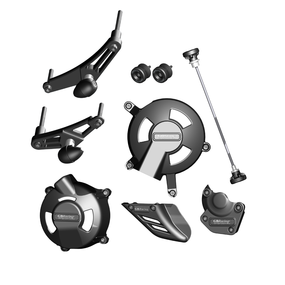 GBRacing Crash Protection Bundle (Race/6mm) Triumph Daytona 675 Street Triple / R