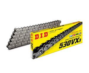 DID #530 VX3 Pro X-Ring 120L ZJ - Rivet BK