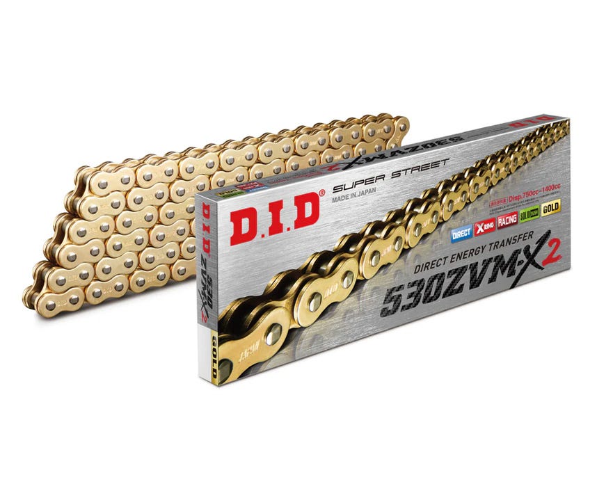 DID #530 ZVM-X2 Super X-Ring 114L ZJ - Rivet GOLD