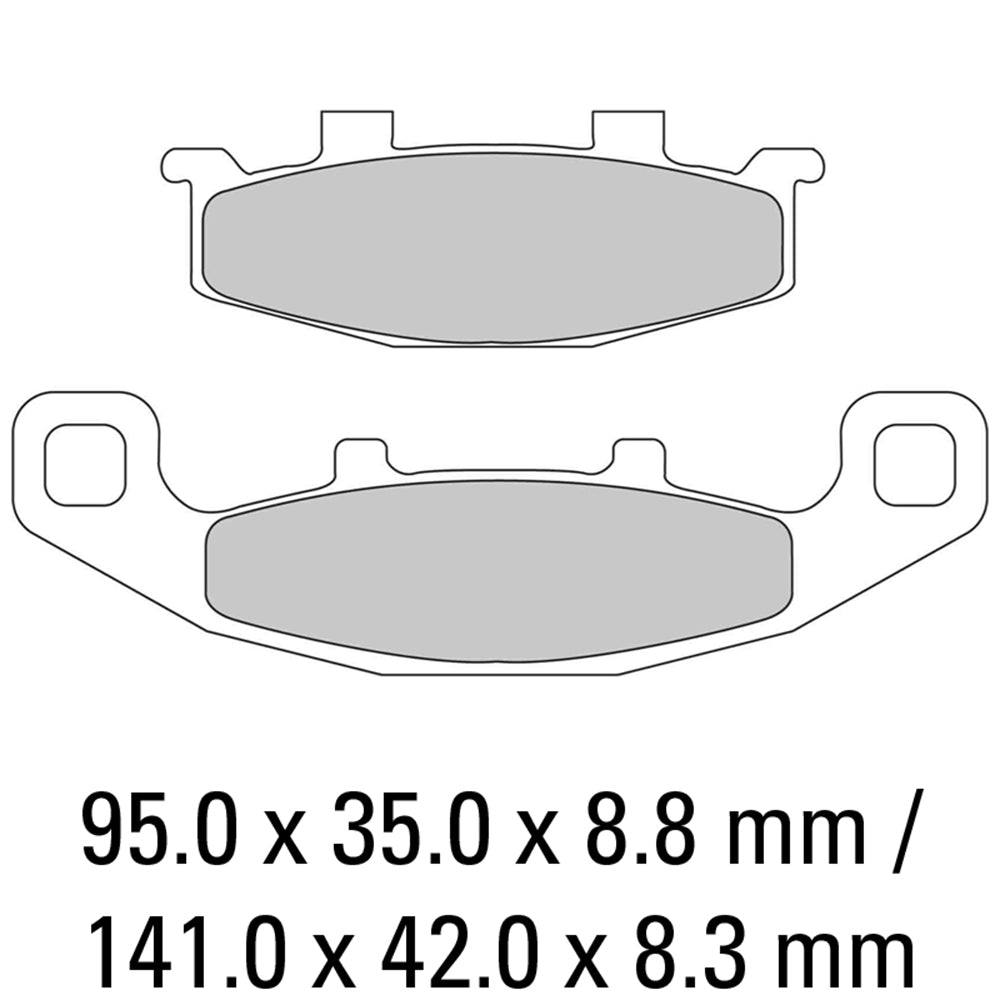 FERODO Brake Disc Pad Set FDB481EF