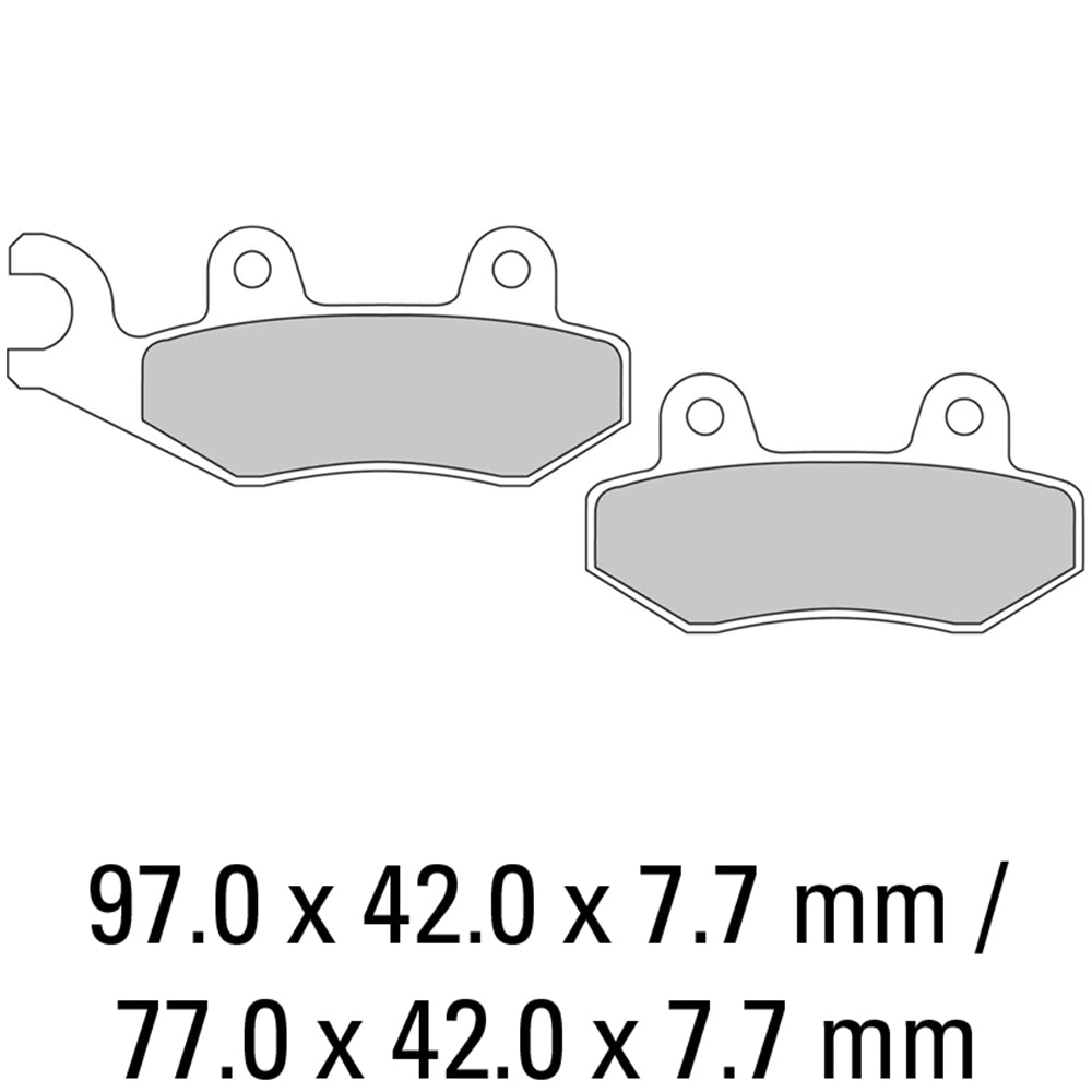 FERODO Brake Disc Pad Set FDB497EF