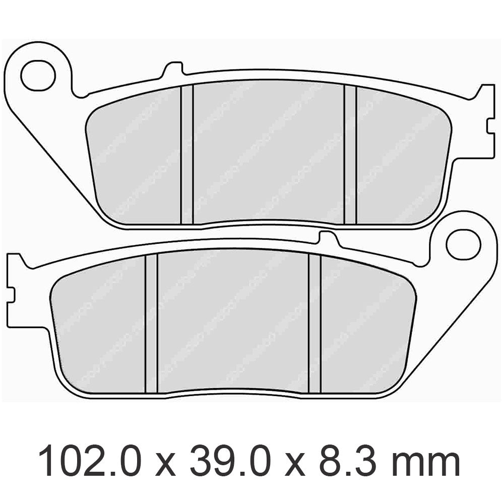 FERODO Brake Disc Pad Set FDB570ST