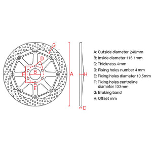 FERODO Brake Disc FMD0239MXR