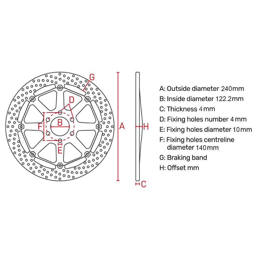 FERODO Brake Disc FMD0366MXR