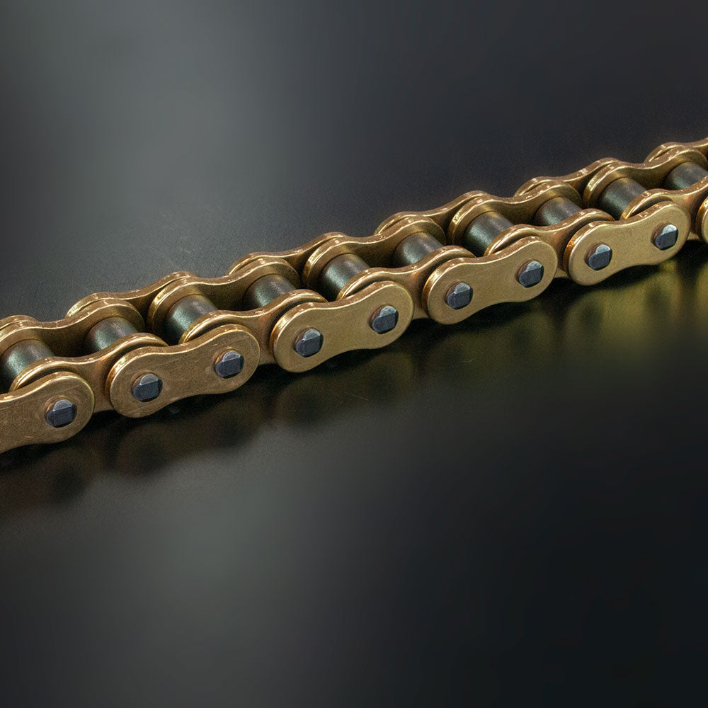 RK 420MXZ4 x 126L MX Race Chain Gold - Clip Link