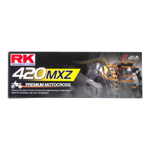 RK 420MXZ x 136L MX Race Chain - Clip Link