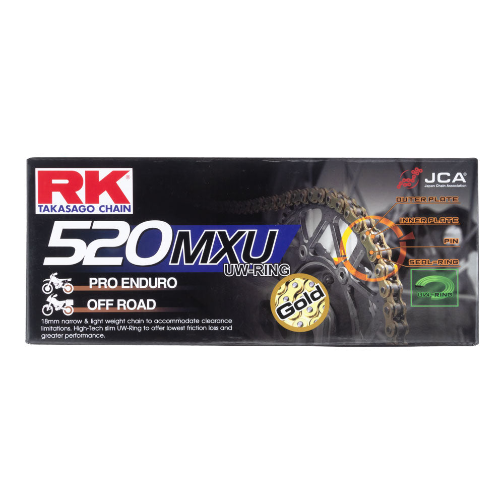 RK 520MXU x 120L U Ring Light Chain Gold - Clip Link