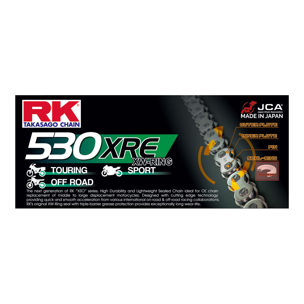 RK 530XRE x 120L XW Chain - Rivet Link