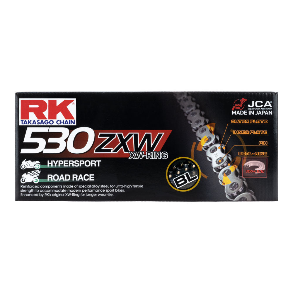 RK 530ZXW x 120L XW Ring Chain Black - Rivet Link