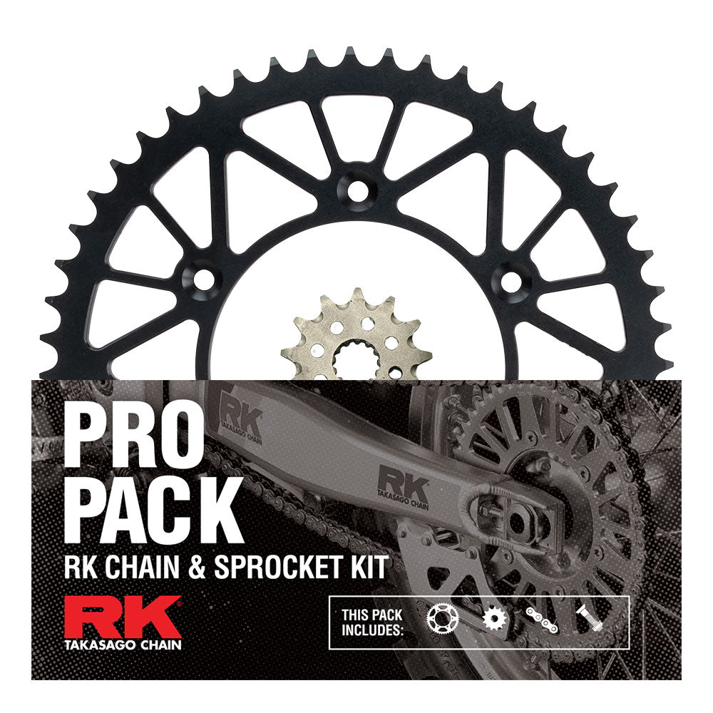 RK Racing Chain & Sprocket Kit Gold/Red 13/48
