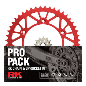 RK Racing Chain & Sprocket Kit Gold/Red 13/48
