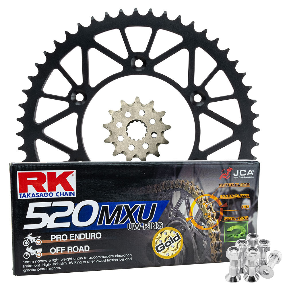RK Racing Chain & Sprocket Kit Gold/Black 13/50