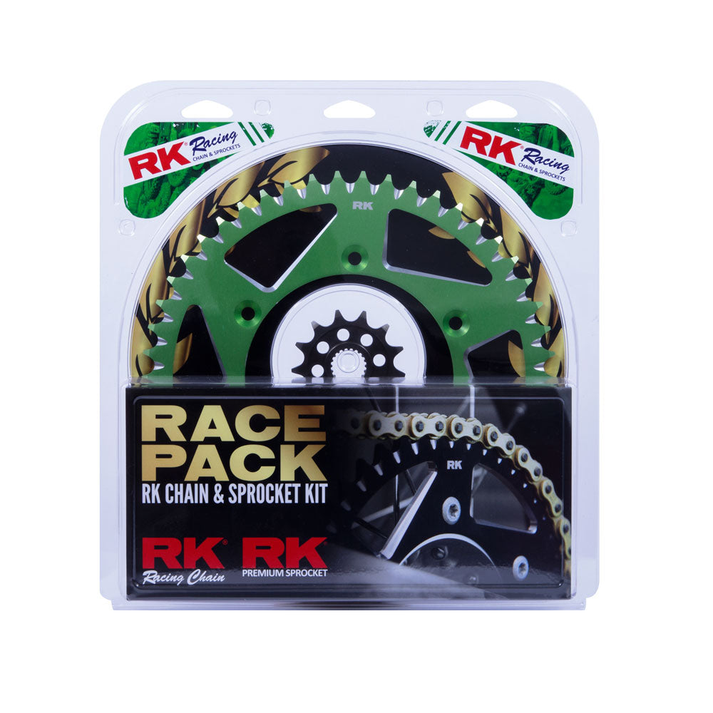 RK Racing Chain & Sprocket Kit Gold/Green 13/51