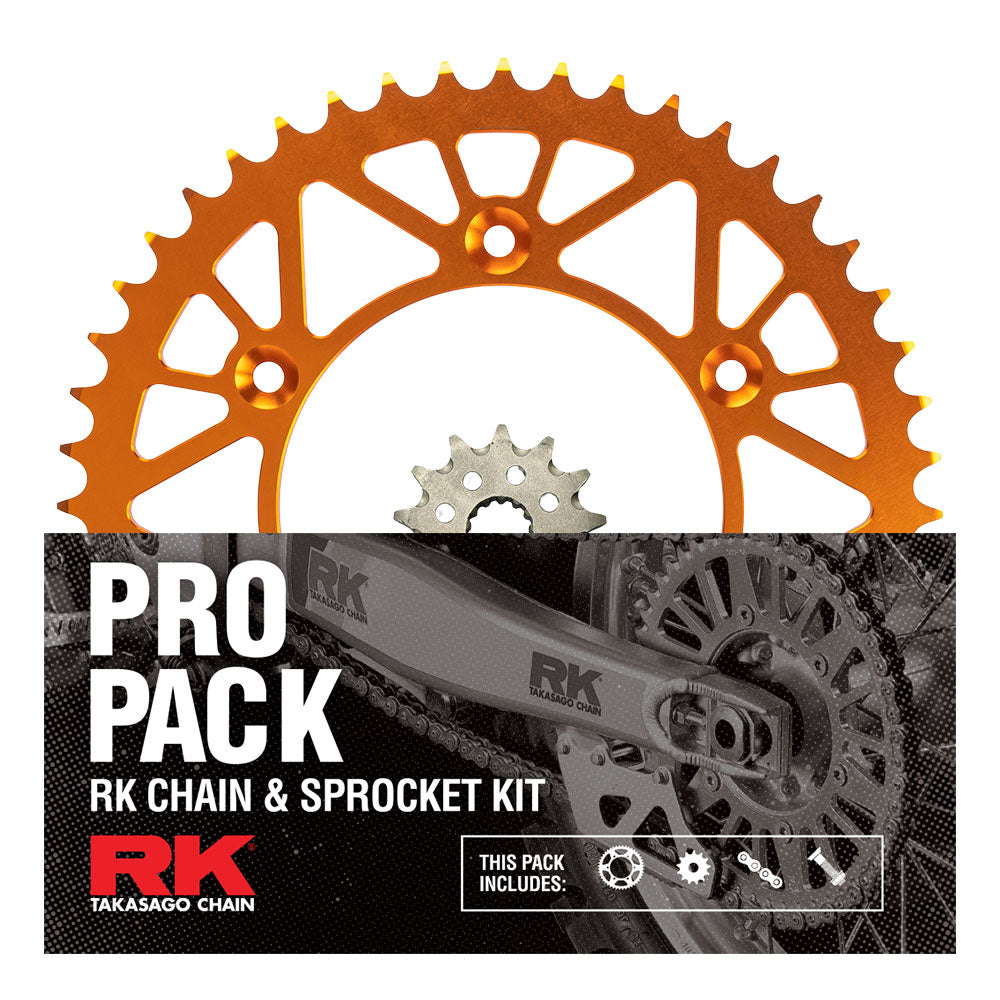 RK Racing Chain & Sprocket Kit Gold/Orange 14/52